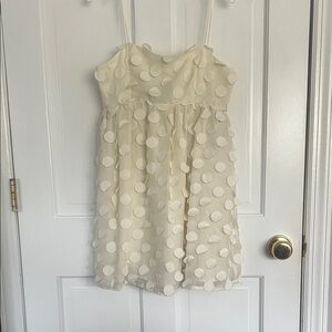 Forever 21 Cream Polka Dot Kids Dress